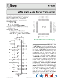 Datasheet SP526CF manufacturer Sipex