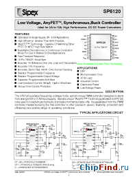 Datasheet SP6120 manufacturer Sipex