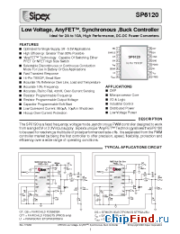 Datasheet SP6120C manufacturer Sipex