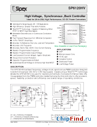 Datasheet SP6120HVCY manufacturer Sipex