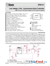 Datasheet SP6121CN/TR manufacturer Sipex