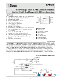 Datasheet SP6122 manufacturer Sipex