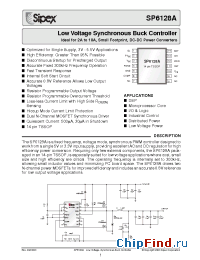 Datasheet SP6128AEY/TR manufacturer Sipex