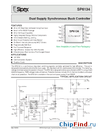 Datasheet SP6134EU manufacturer Sipex