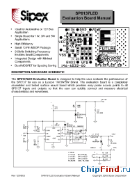 Datasheet SP6137LEDEB manufacturer Sipex