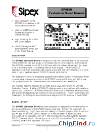 Datasheet SP6680EB manufacturer Sipex