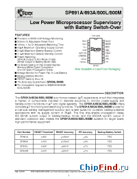 Datasheet SP693ACP manufacturer Sipex