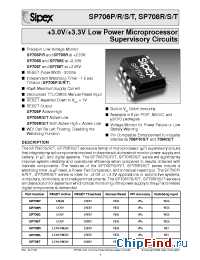 Datasheet SP706SEN manufacturer Sipex