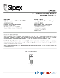 Datasheet SPX1584-3.3V производства Sipex