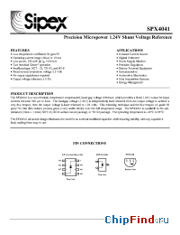 Datasheet SPX4041AM-2 manufacturer Sipex