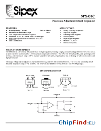 Datasheet SPX431C manufacturer Sipex