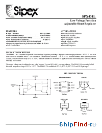 Datasheet SPX431L manufacturer Sipex