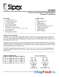 Datasheet SPX8863M5-1.8 производства Sipex