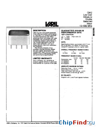 Datasheet CM-2 производства Sirenza