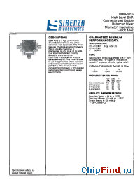 Datasheet DBM-701S manufacturer Sirenza