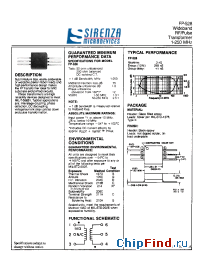 Datasheet FP-528 manufacturer Sirenza
