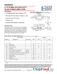 Datasheet ISG56530 manufacturer Sirenza