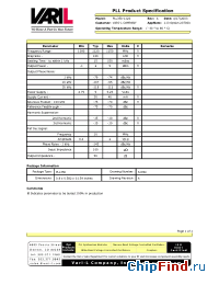 Datasheet PLL350-1120 manufacturer Sirenza