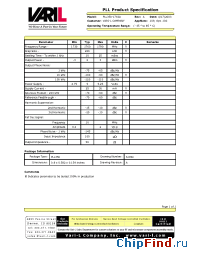 Datasheet PLL350-1810 manufacturer Sirenza