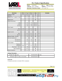 Datasheet PLL350-265 manufacturer Sirenza