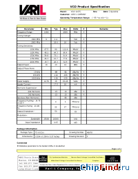 Datasheet VCO-110TC manufacturer Sirenza