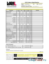 Datasheet VCO-216TC производства Sirenza