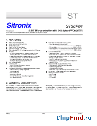 Datasheet ST20P64 manufacturer Sitronix