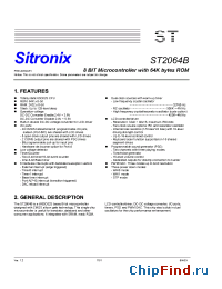 Datasheet ST20P64B manufacturer Sitronix