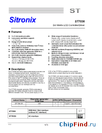 Datasheet ST7036 manufacturer Sitronix