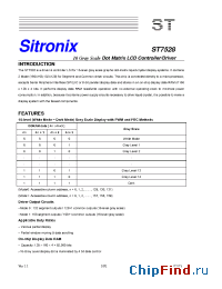 Datasheet ST7528i manufacturer Sitronix