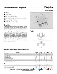Datasheet AA022P1-65 manufacturer Skyworks