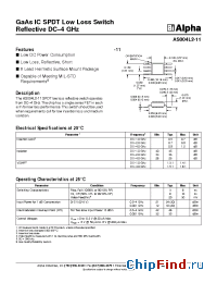 Datasheet AS004L2-11 manufacturer Skyworks