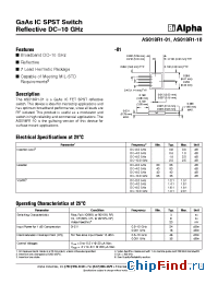 Datasheet AS018R1-01 manufacturer Skyworks