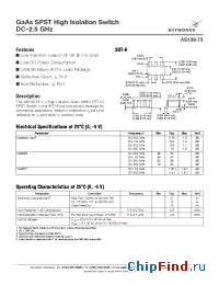 Datasheet AS130-73 manufacturer Skyworks
