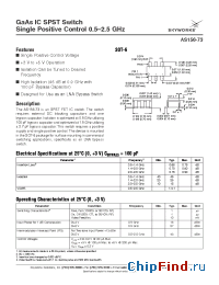 Datasheet AS156-73 manufacturer Skyworks