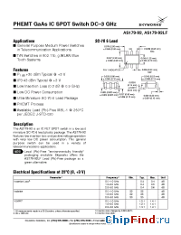 Datasheet AS179-92LF manufacturer Skyworks