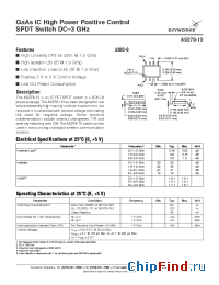 Datasheet AS278-12 manufacturer Skyworks