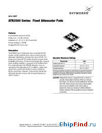 Datasheet ATN3580-02 manufacturer Skyworks