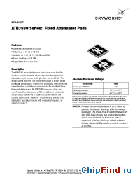 Datasheet ATN3580-20 manufacturer Skyworks