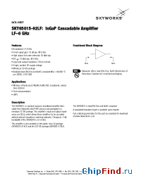Datasheet SKY65015-92LF manufacturer Skyworks