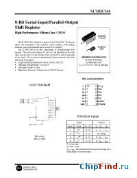 Datasheet 74HC164 manufacturer SLS