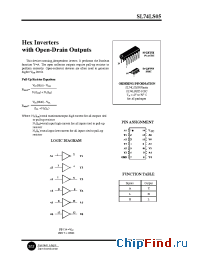 Datasheet 74LS05 manufacturer SLS