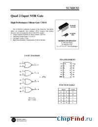 Datasheet SL74HC02D manufacturer SLS