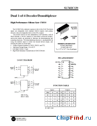 Datasheet SL74HC139D manufacturer SLS