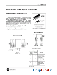 Datasheet SL74HC640N manufacturer SLS