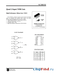 Datasheet SL74HCT02N manufacturer SLS