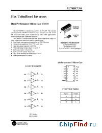 Datasheet SL74HCU04 manufacturer SLS