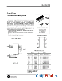 Datasheet SL74LS138D manufacturer SLS