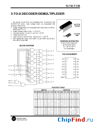 Datasheet SL74LV138N manufacturer SLS