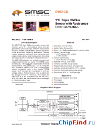 Datasheet EMC1033-ACM-TR manufacturer SMSC